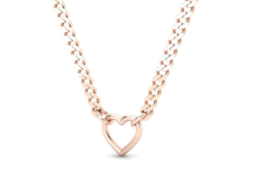 Chunky Heart Shape Necklace #2