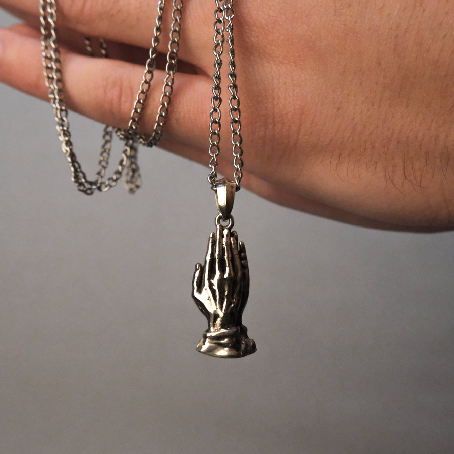 'Praying Hands' Men's Necklace