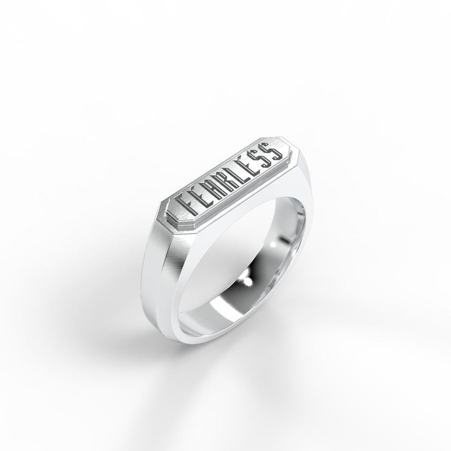 'Fearless' Men's ring