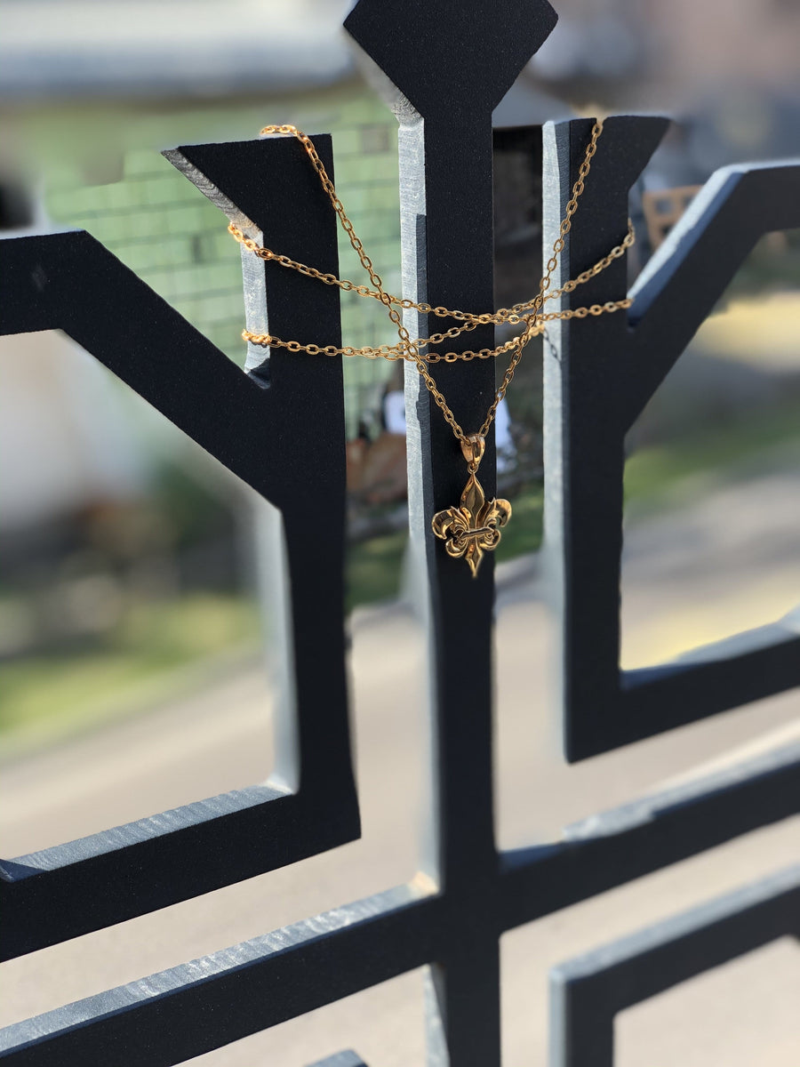 Fleur De Lis' Men's Necklace – Noble Names Jewelry