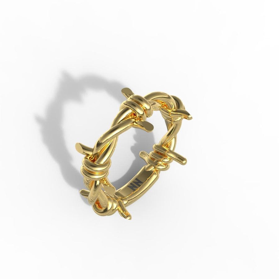 'Barbed Wire' Men's Ring